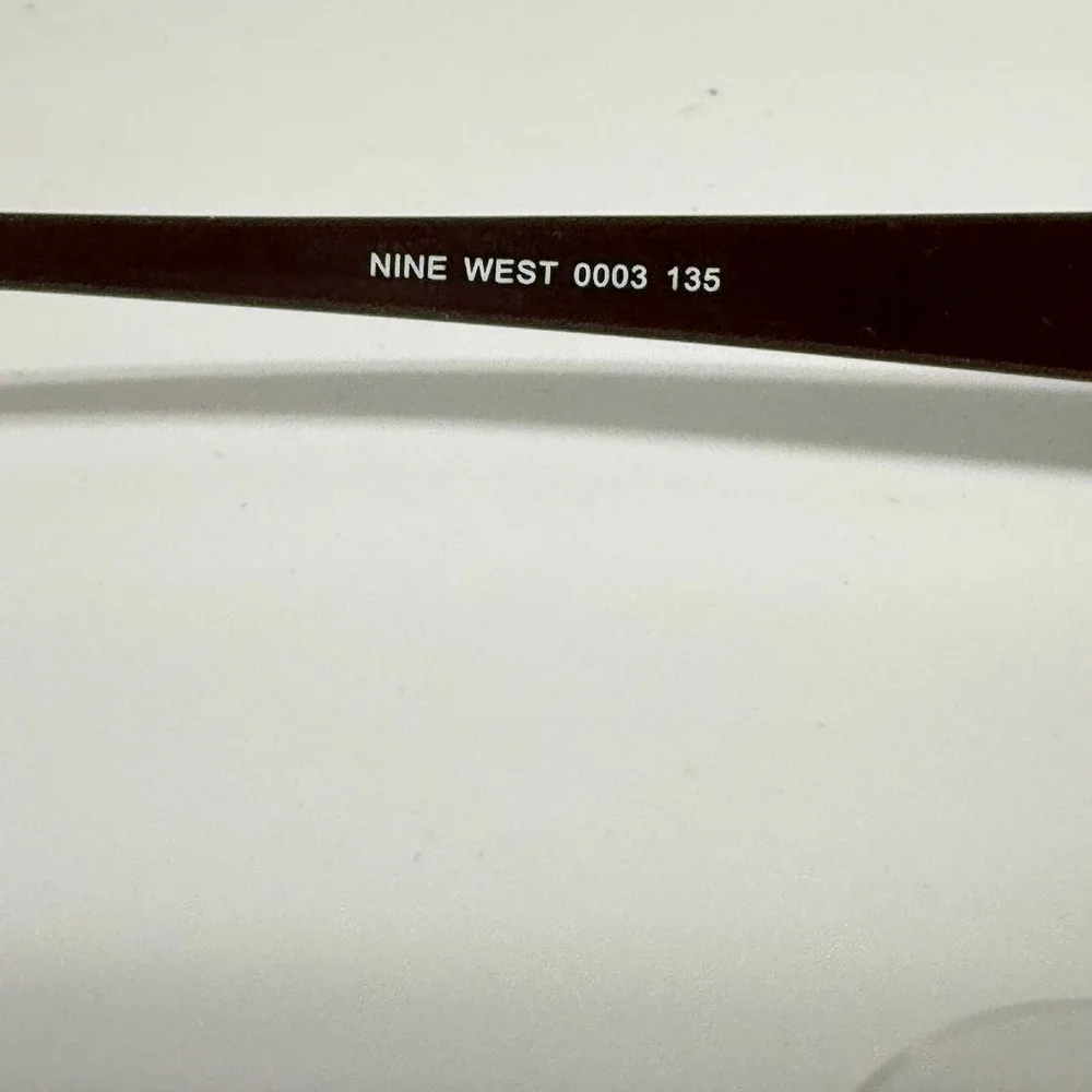Nine West 421 0003 Black Rectangular Eyeglasses Frames 49-17-135 H6686